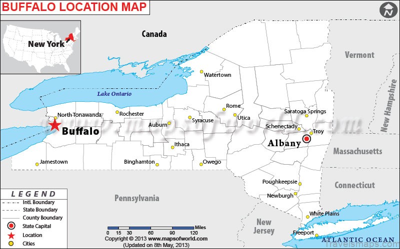 travel to buffalo new york buffalo location map
