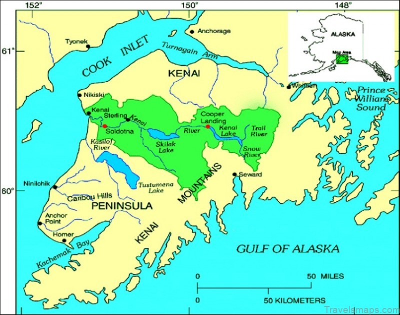 Map of study area and Kenai River Watershed. Study area is 11-mile. | Download Scientific Diagram