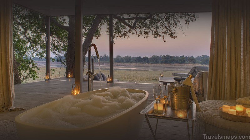 luxury safari time tide chinzombo zambia africa map of zambia africa 5