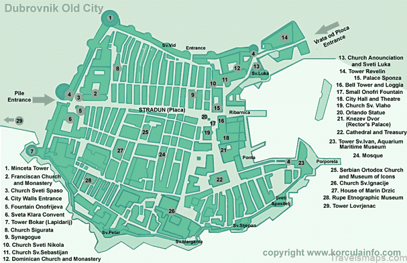 dubrovnik croatia map 1
