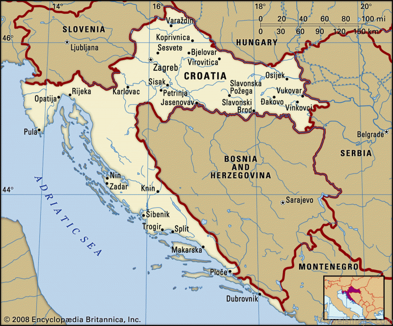 dubrovnik croatia map