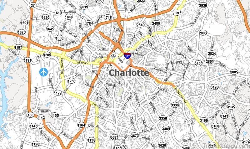 Charlotte Map Feature