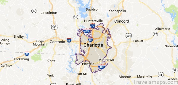 Charlotte NC Map
