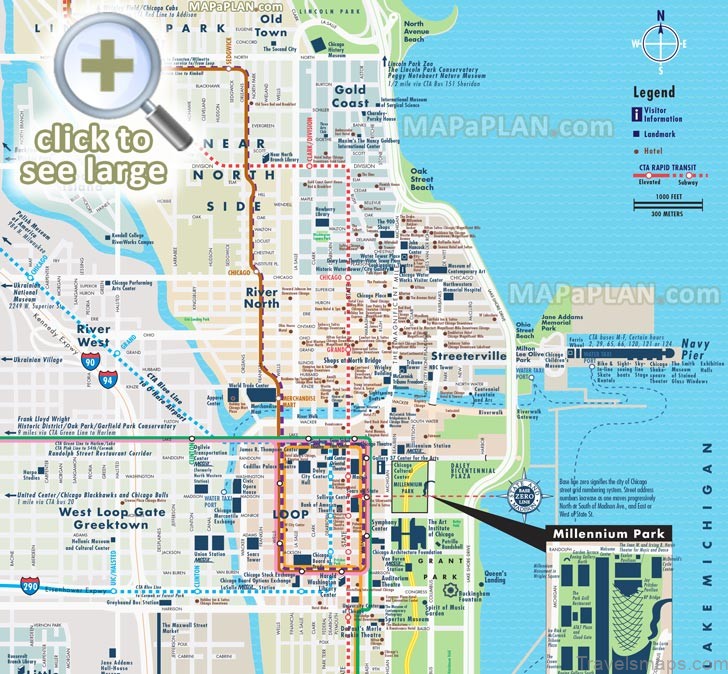 map of chicago guide and statistics 3