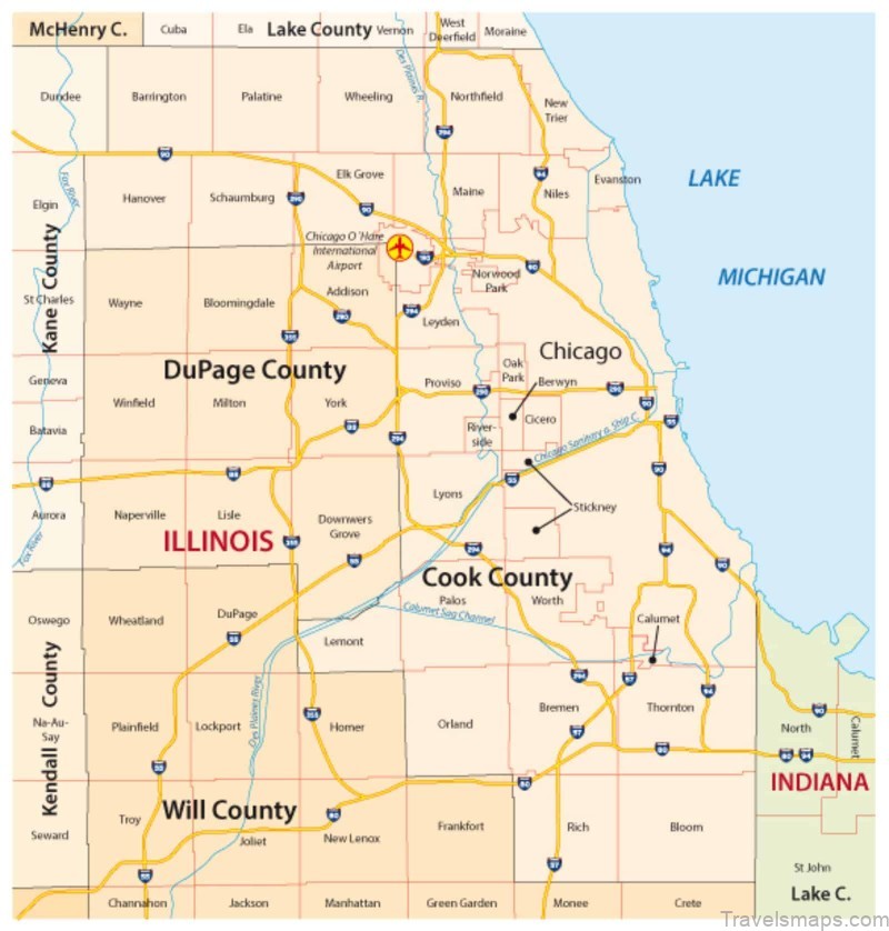 map of chicago guide and statistics 5