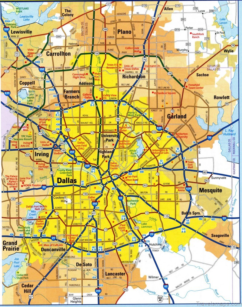 map of dallas dallas guide and statistics 1