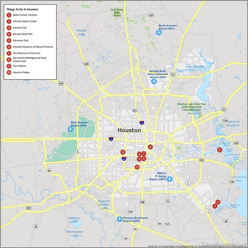 map of houston houston guide and statistics 1