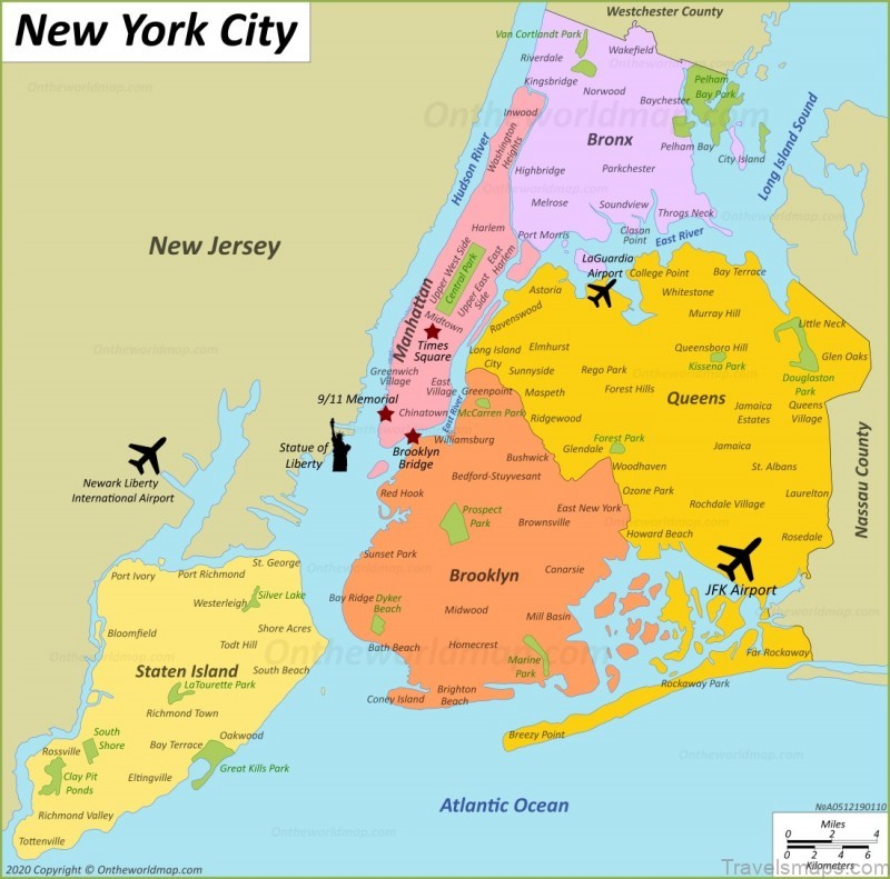 map of new york city