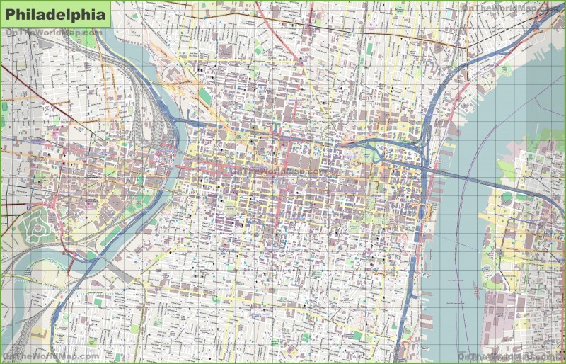 map of philadelphia philadelphia guide and statistics 5