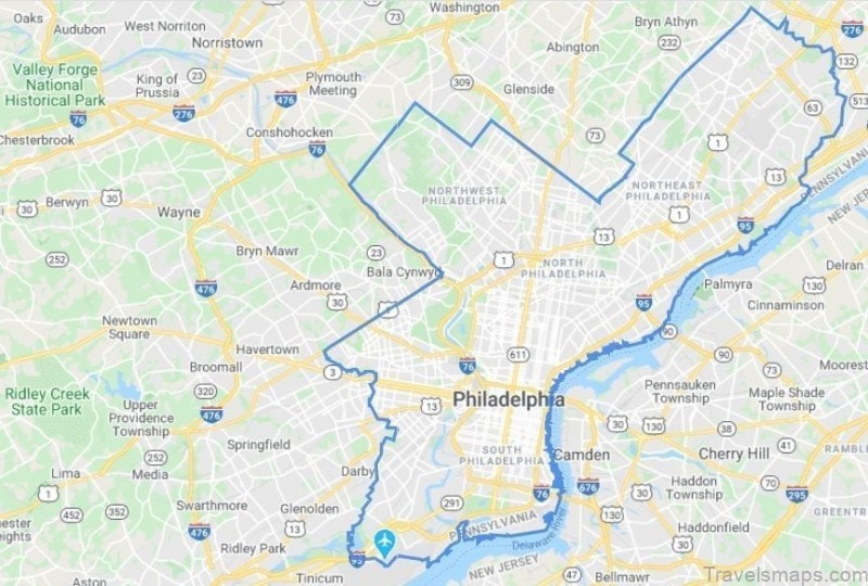 map of philadelphia philadelphia guide and statistics 6