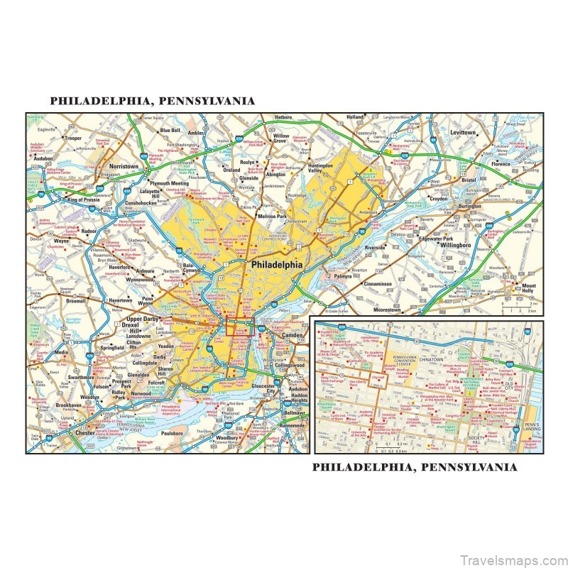 map of philadelphia philadelphia guide and statistics