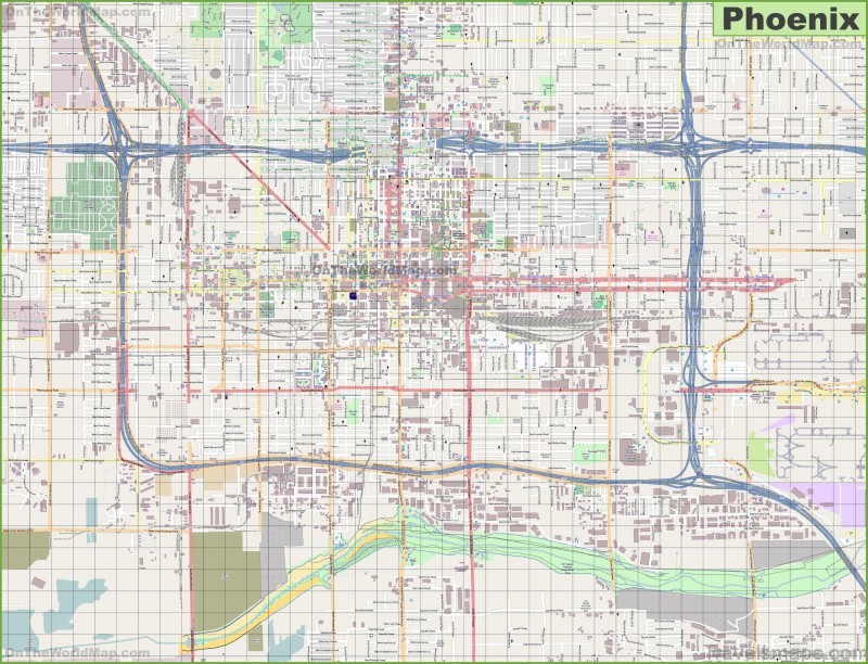 map of phoenix phoenix guide and statistics 3