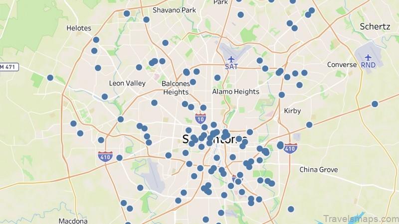 map of san antonio san antonio guide 2