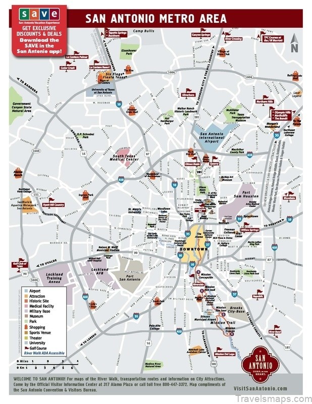 map of san antonio san antonio guide