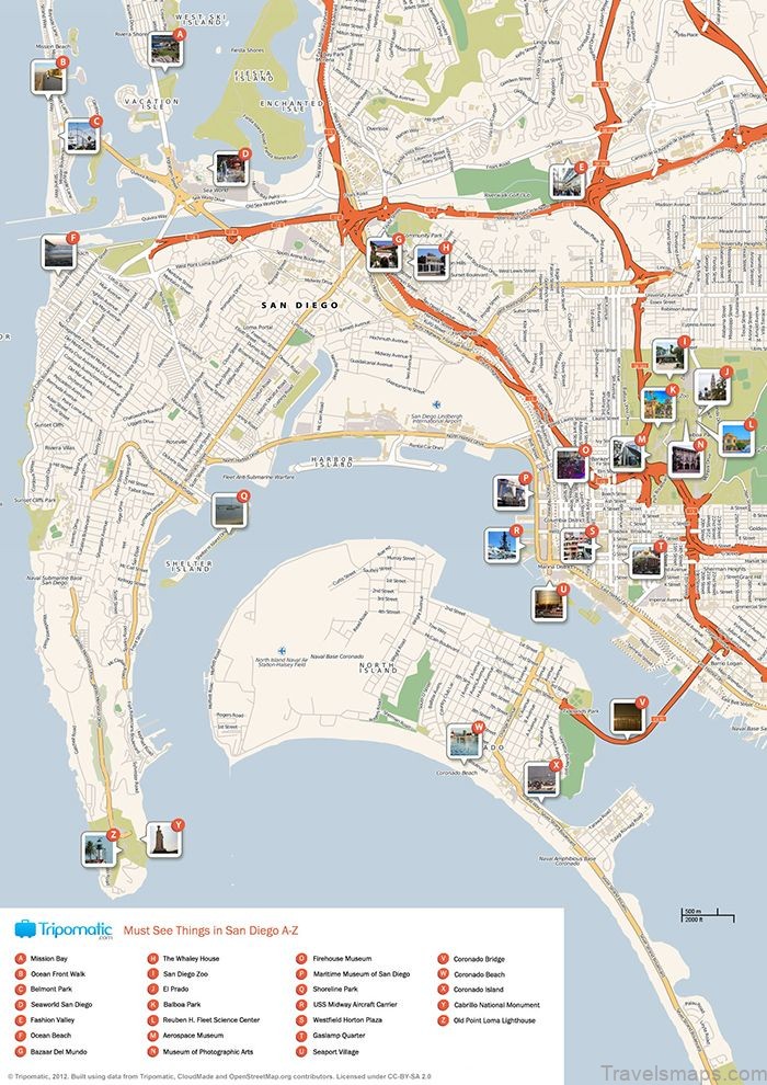 map of san diego san diego guide and statistics