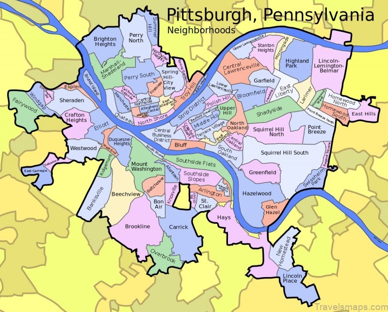 Map of Pittsburgh