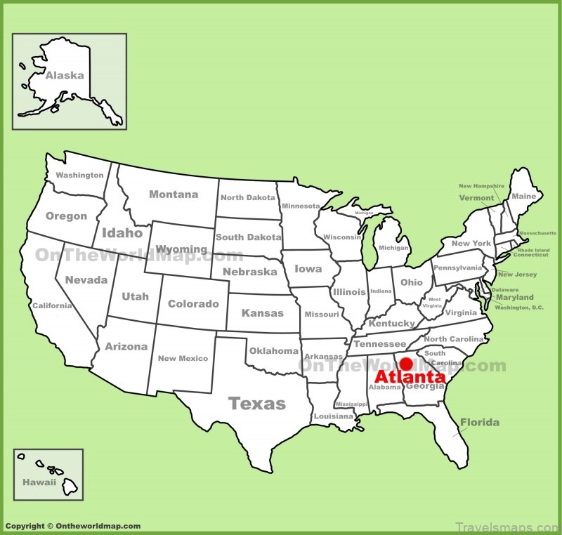 atlanta location on the us map