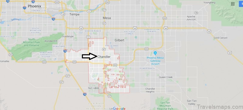 chandler map