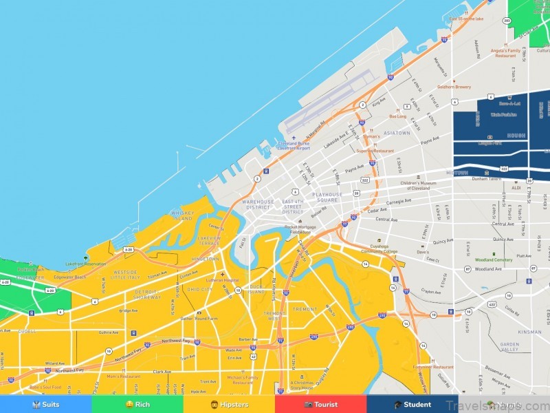 cleveland neighborhood map