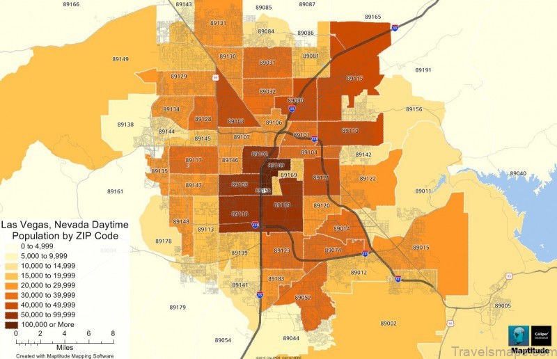 daytime population map las vegas