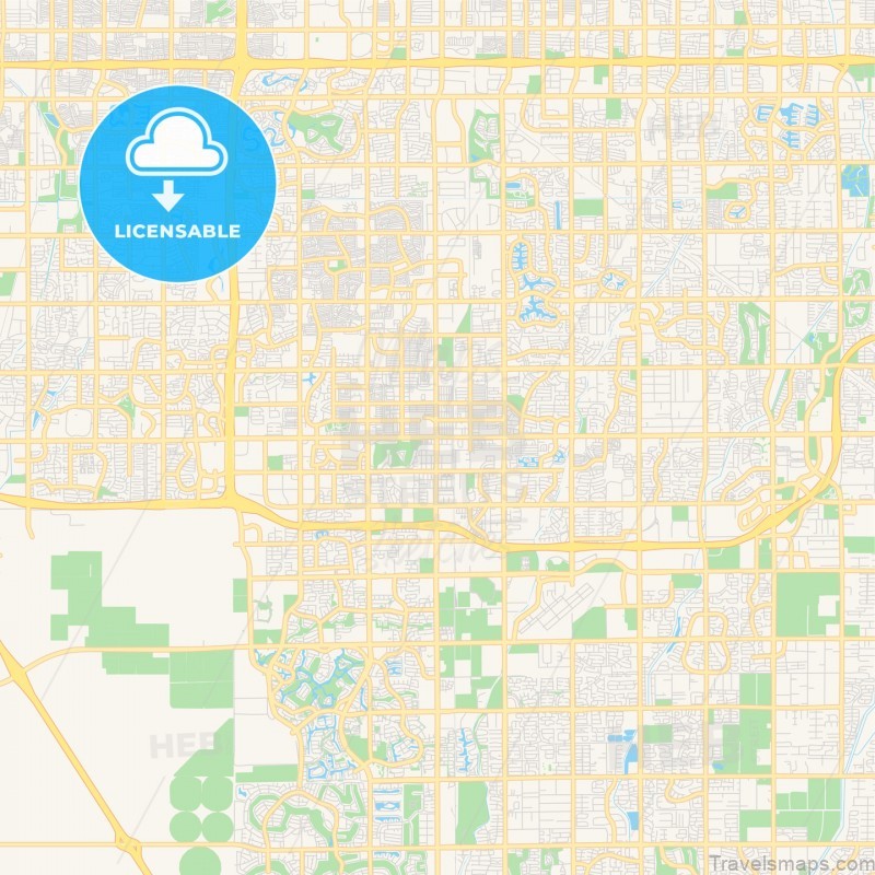 empty vector map of chandler arizona usa