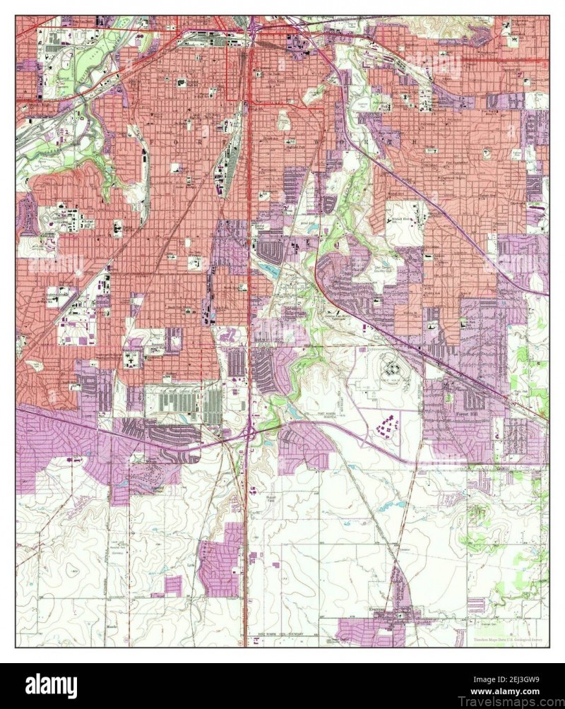 fort worth texas map 1955 124000 united states of america by timeless maps data us geological survey 2ej3gw9