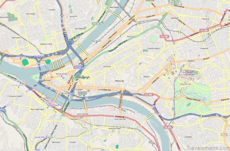 location map pittsburgh