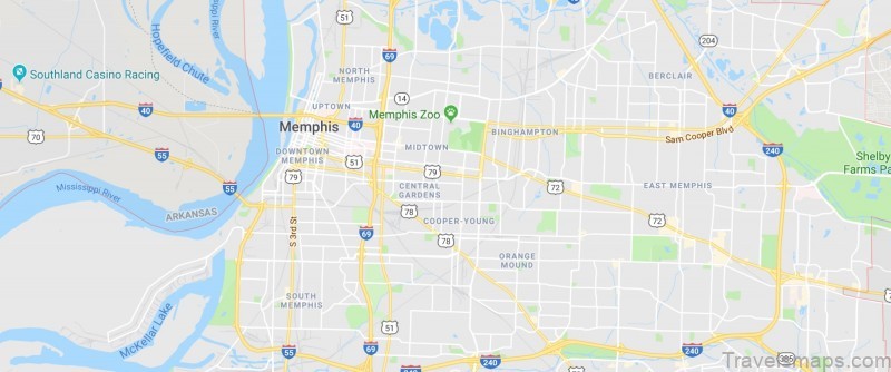 memphis tn map