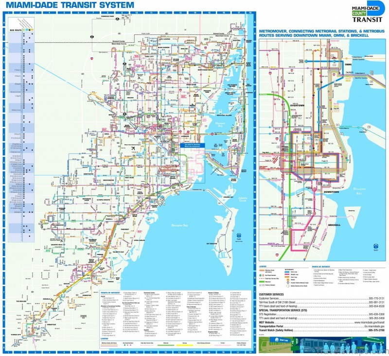 miami transport map