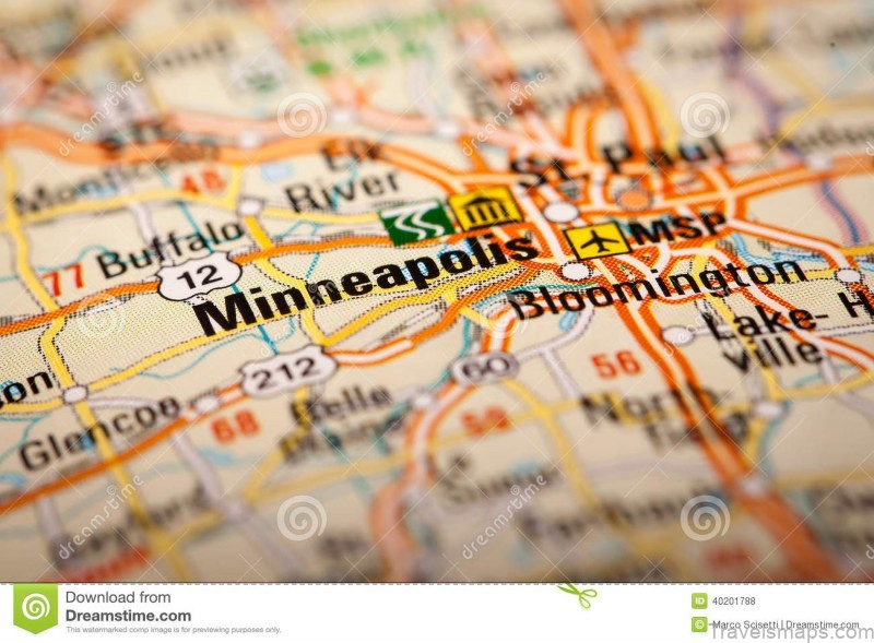 minneapolis usa map photography city road map 40201788