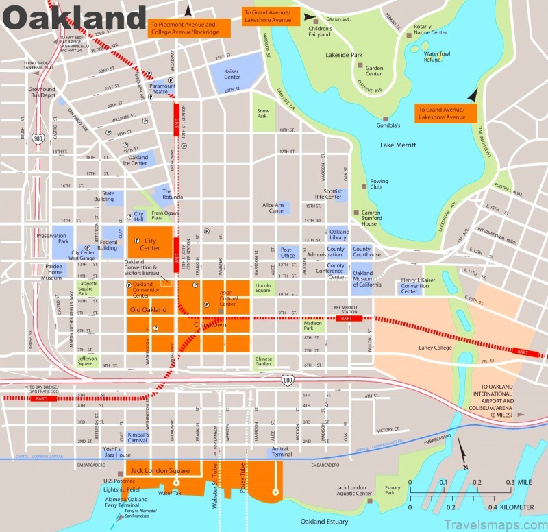 oakland downtown map
