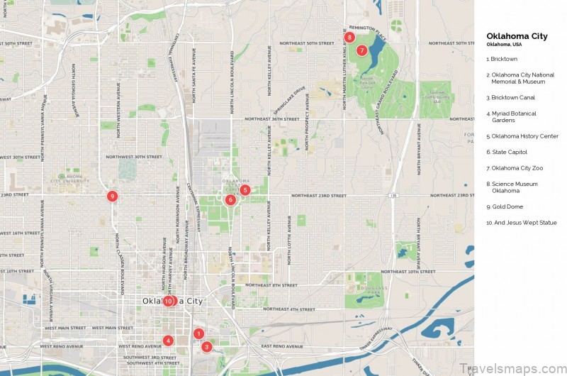 oklahoma city map 0