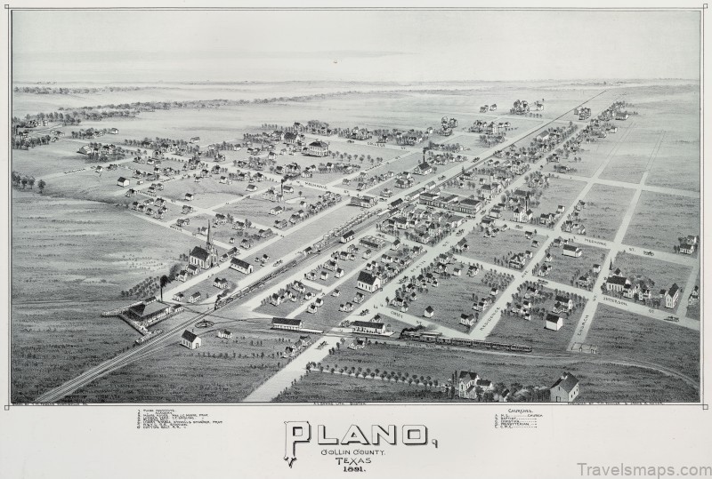old map plano 1891
