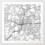 orlando map usa black and white nzi prints