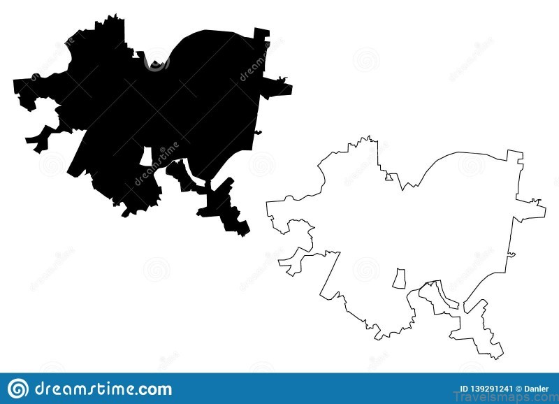 pittsburgh city map vector pittsburgh city united states cities united states america usa city map vector illustration scribble 139291241