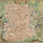 plano de madrid hacia 1705