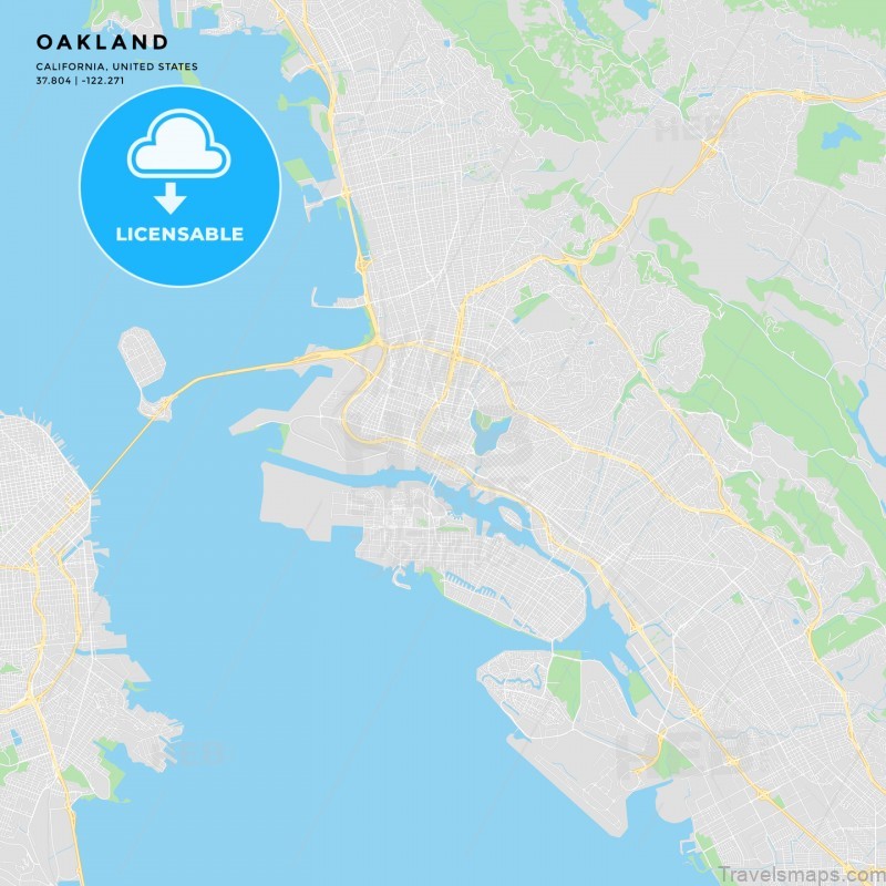printable street map of oakland california 185076