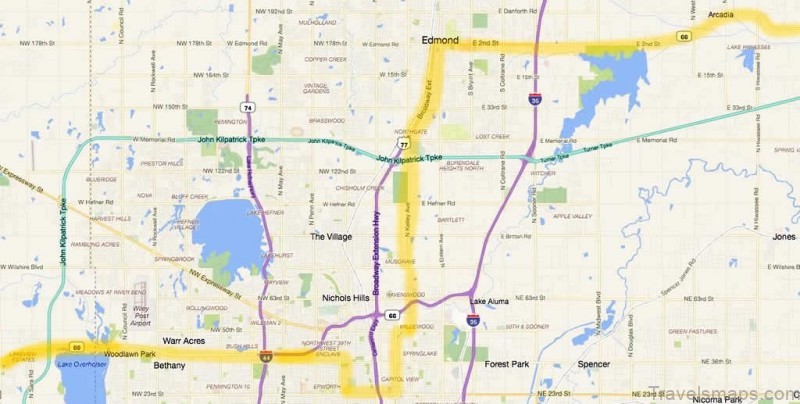 route 66 map oklahoma city
