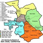 san jose california map of city regions districts