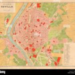 sevilla seville plano antiguo cuidad antique towncity plan martin fbbjt0