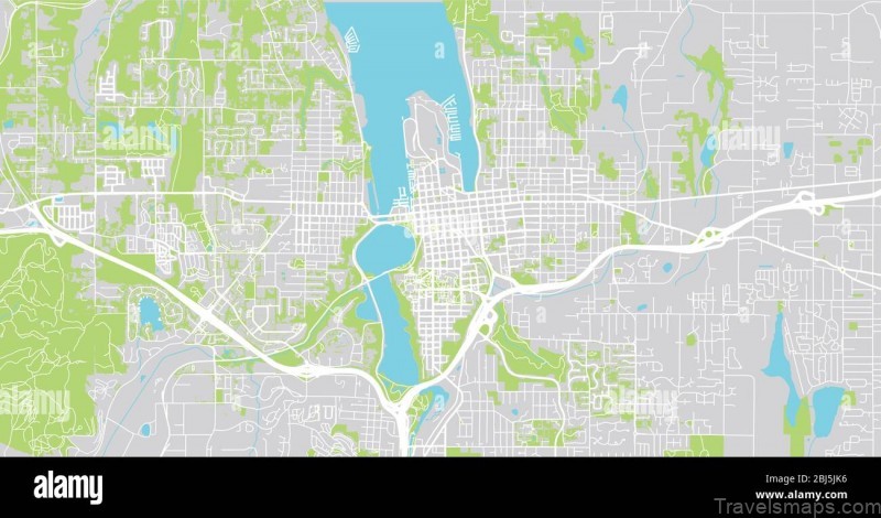 urban vector city map of olympia usa washington state capital 2bj5jk6