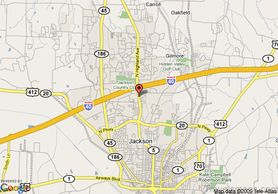 an online travel guide and map for jackson tennessee 1