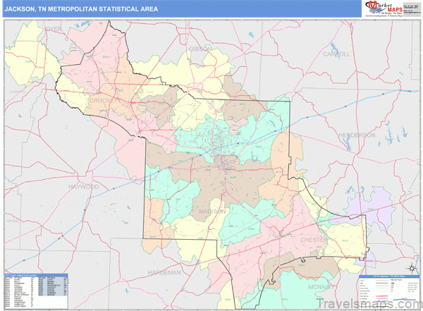an online travel guide and map for jackson tennessee