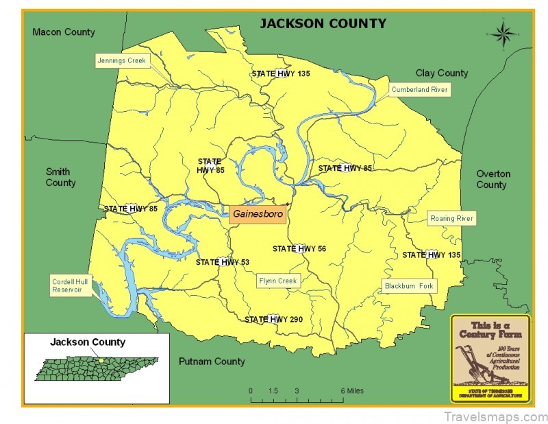 an online travel guide and map for jackson tennessee