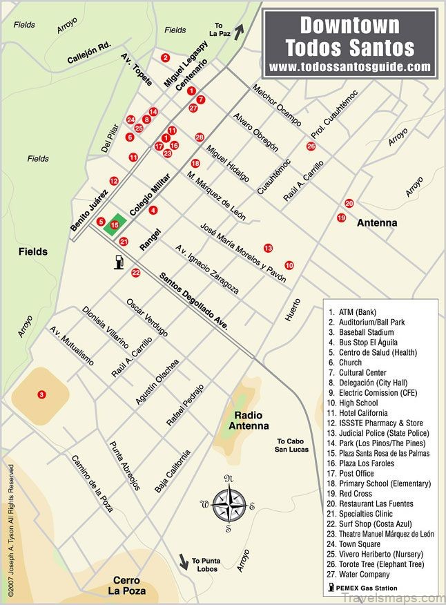 todos santos map six reasons why you should go to todos santos 1