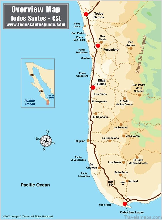 todos santos map six reasons why you should go to todos santos