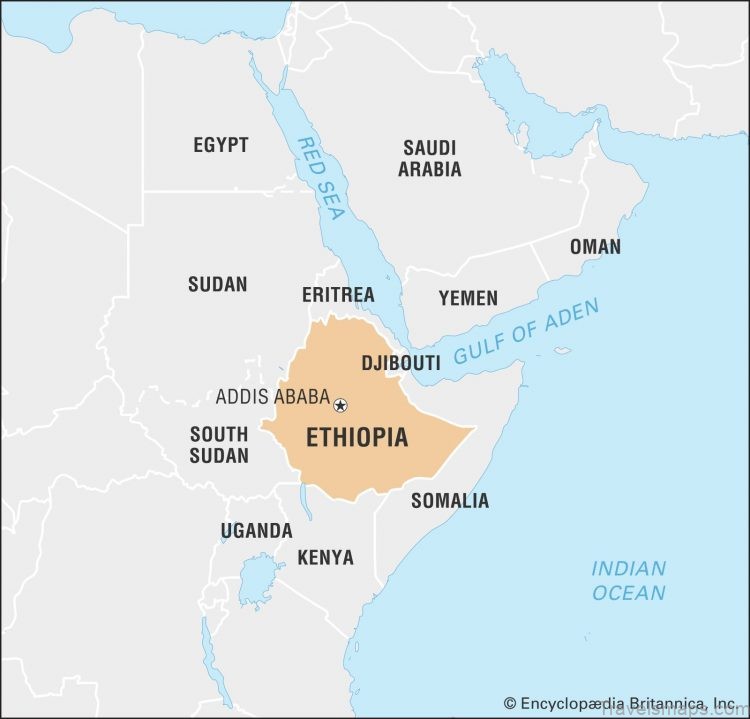 a map of ethiopia to help your traveling in this unique african country 5