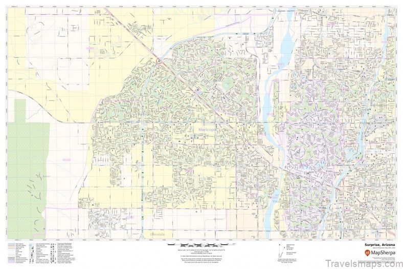 a surprise travel guide for tourist map of surprise 1