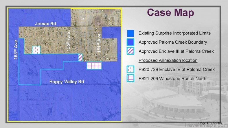 a surprise travel guide for tourist map of surprise