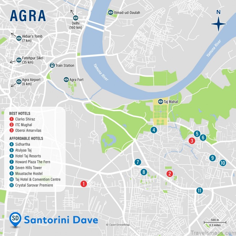 agra travel guide for tourist with map of agra 1